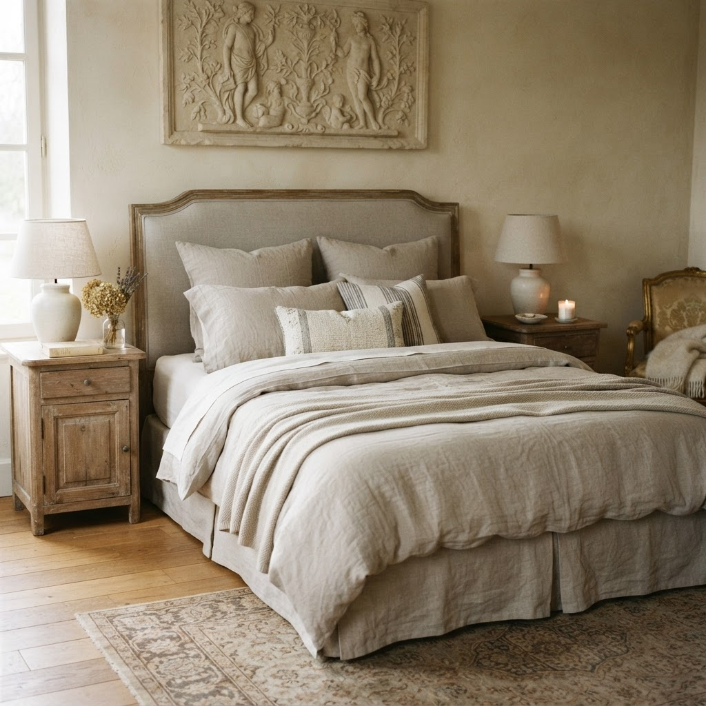 Parure de lit Rentrée Lente — 100% Coton longues fibres brossé
